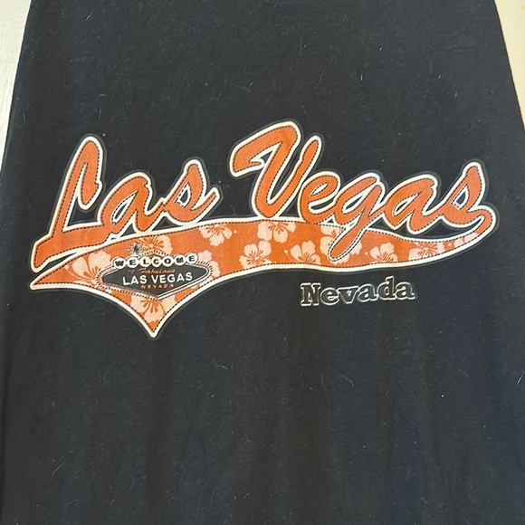 Black and Orange Crop Tank Top Relaxed Fit - Picture 3 of 5